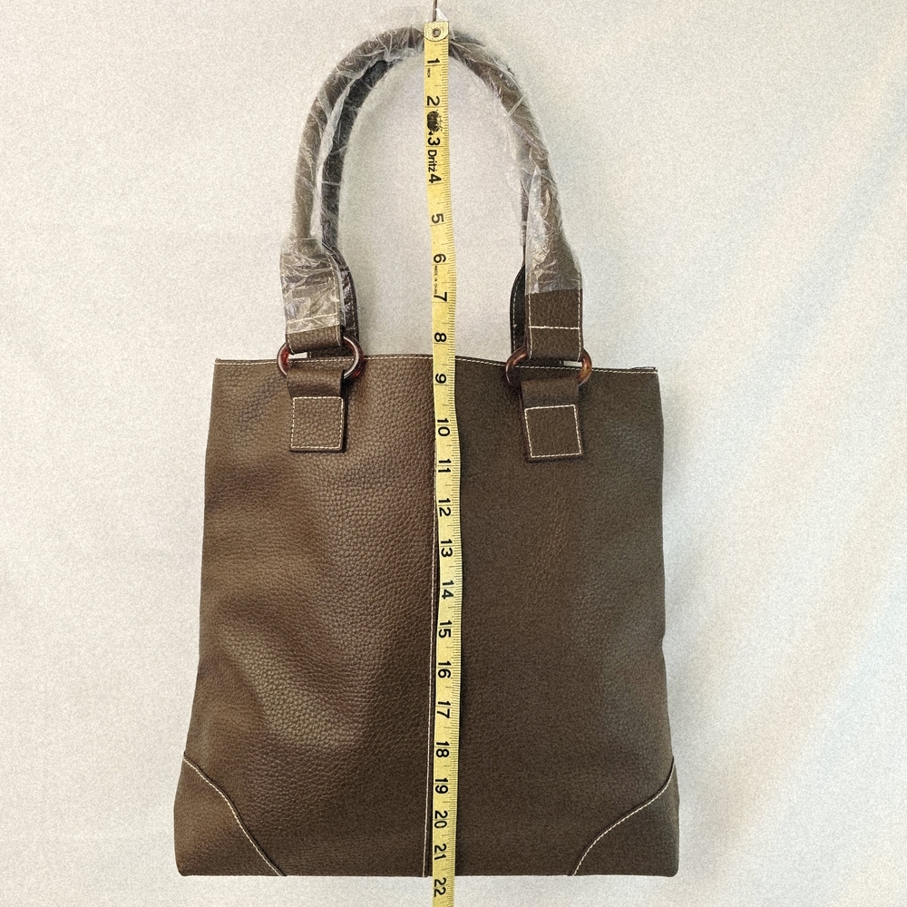 Estee Lauder Brown Long Tote with matching cosmetic bag set NEW - Picture 3 of 8